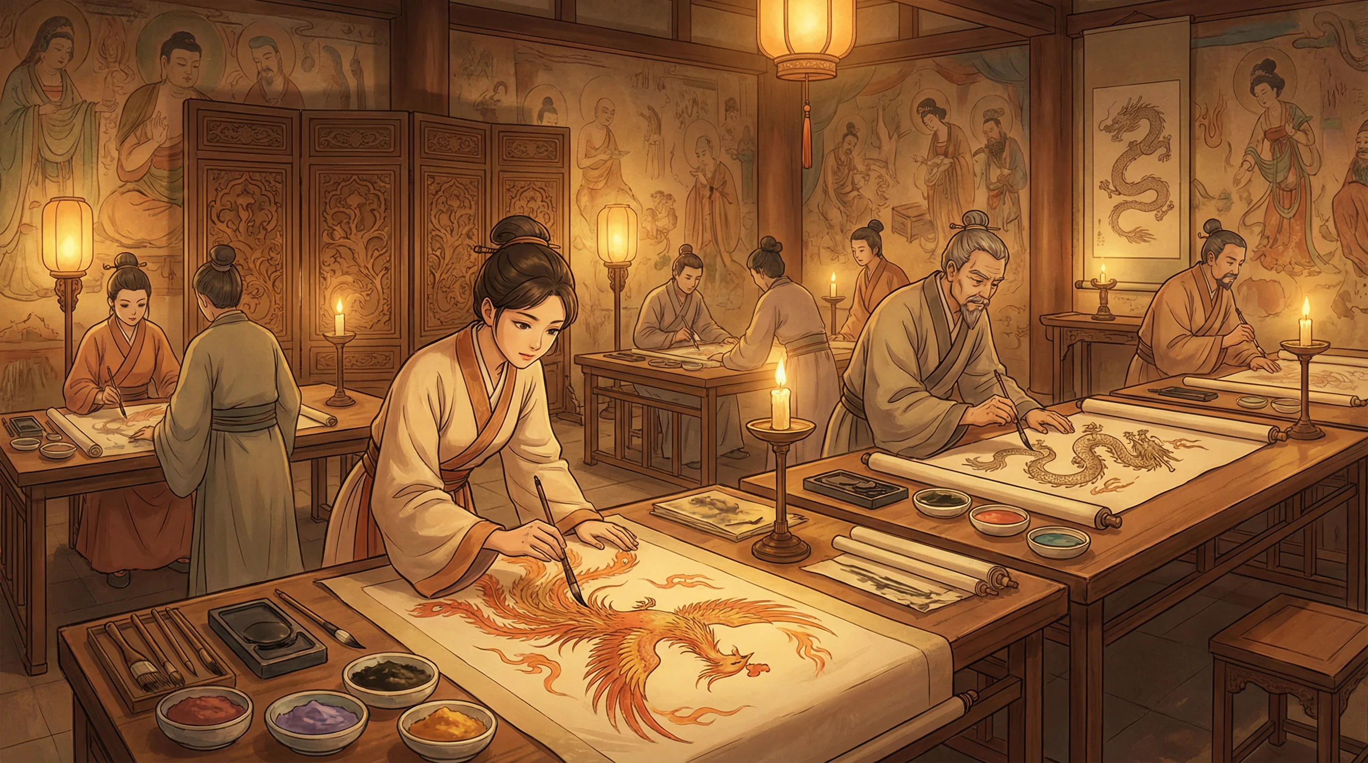 画师入驻 - 51龙凤茶楼 国风动漫画师